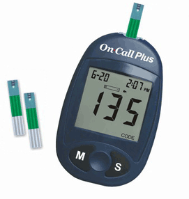 GLUCOMETRE ON CALL PLUS AVEC BANDELETTE G113-111-CBN03B Existe aussi en: - GLUCOMETRE OVC AVEC 10 BANDELETTES - G115-102-CBN03A (Ref: GLU020CACO)